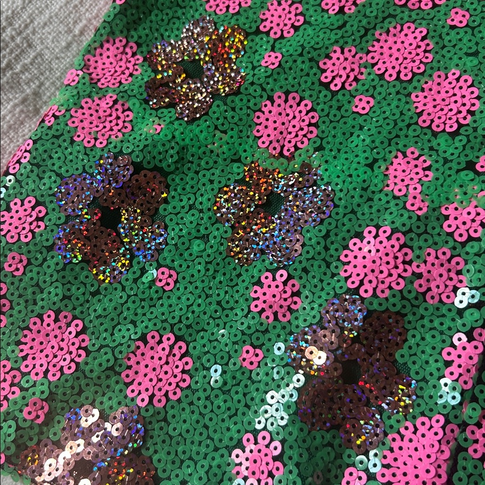 NWT Topshop Sequin Miniskirt Size 6 - Picture 5 of 7